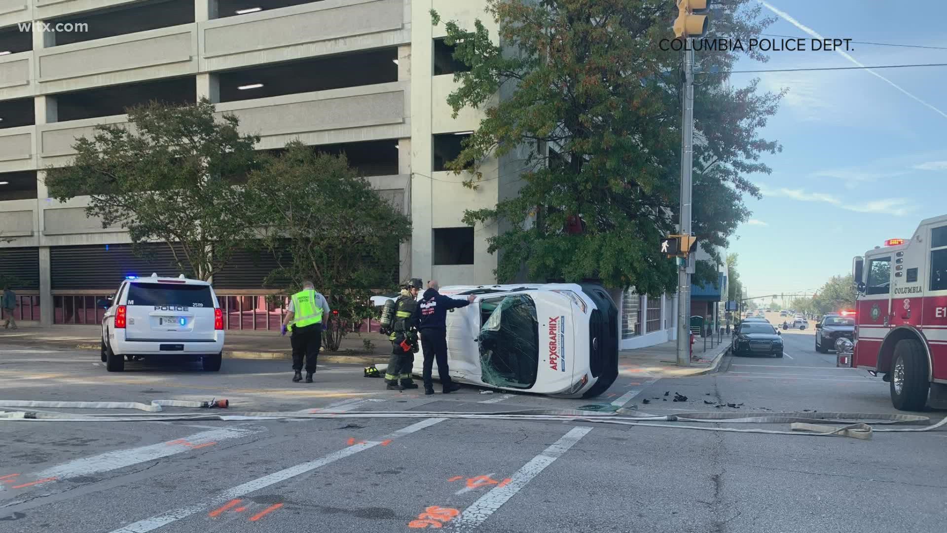 It was at the intersection of Lady and Main street.