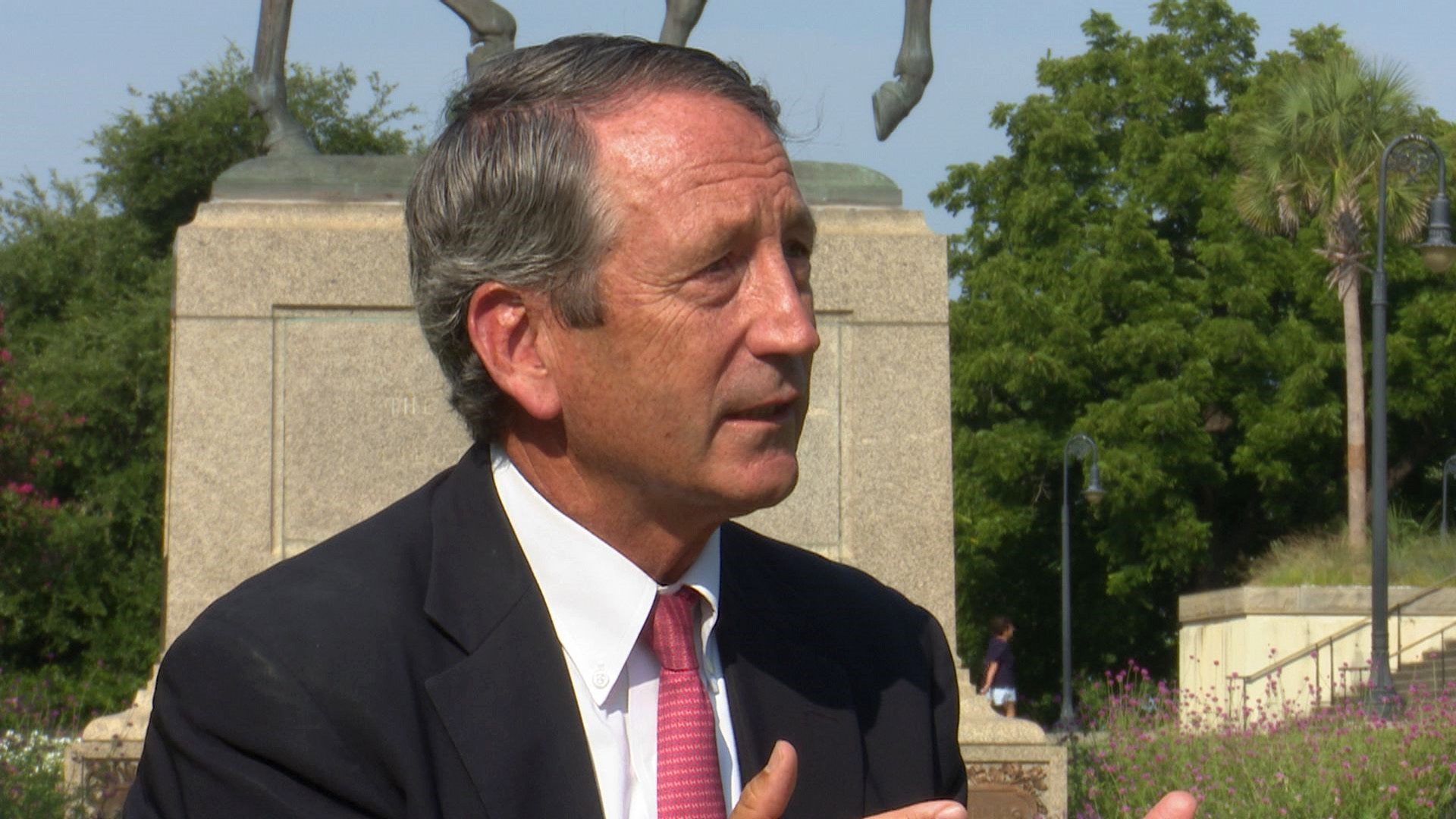 Former South Carolina Gov. Mark Sanford says he's about two weeks away from deciding if he'll seek the Republican nomination and challenge President. Donald Trump. Sanford says America's lost its way on fiscal responsibility.
