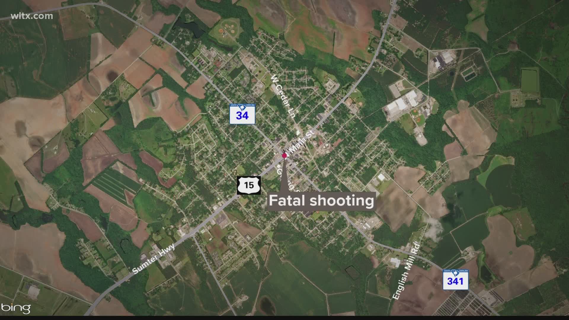 One person is dead following a shooting in the town of Bishopville in Lee County.