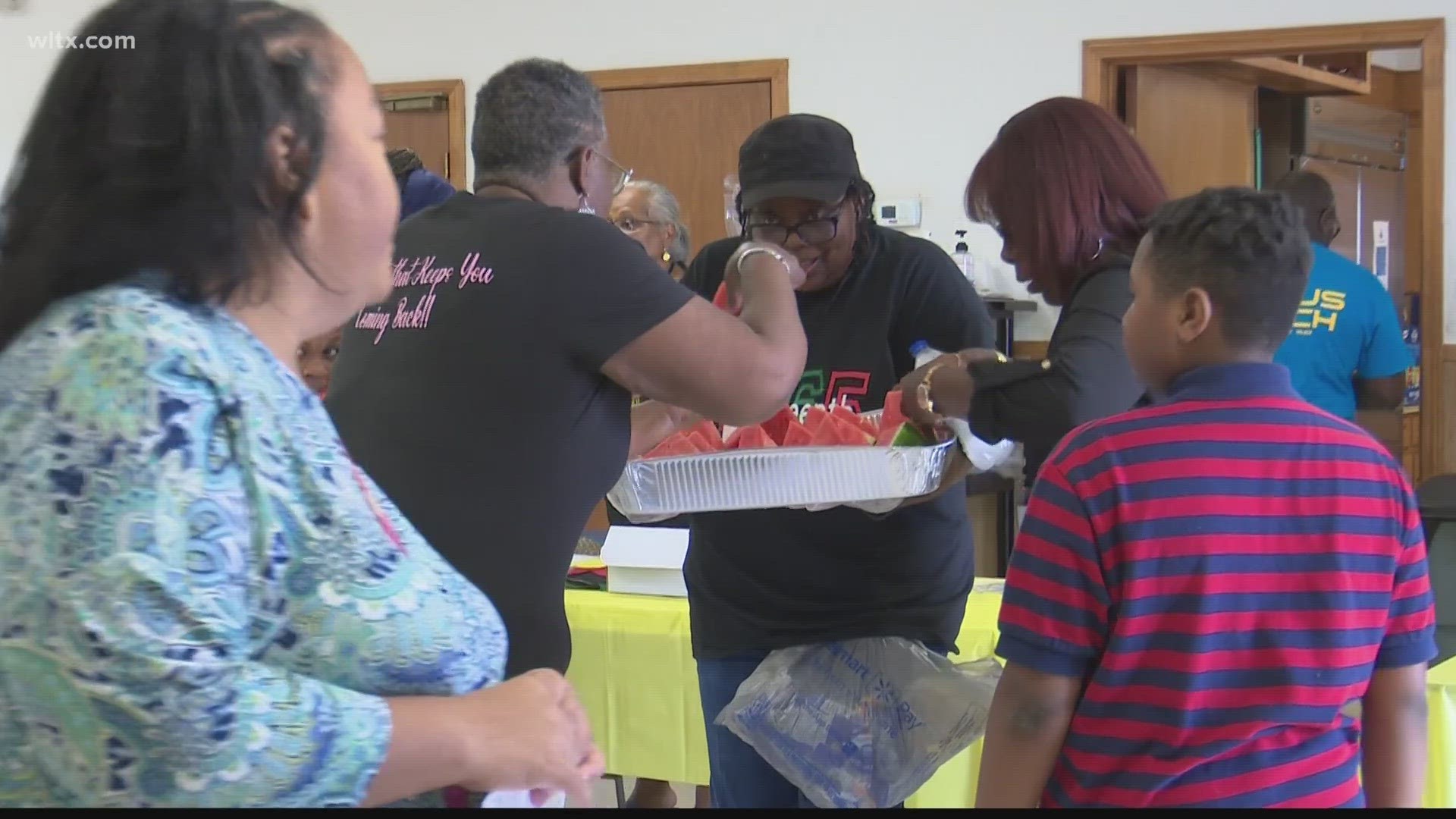 The event included a baking contest, food trucks, Black history displays, a bounce house and games for kids and adults.