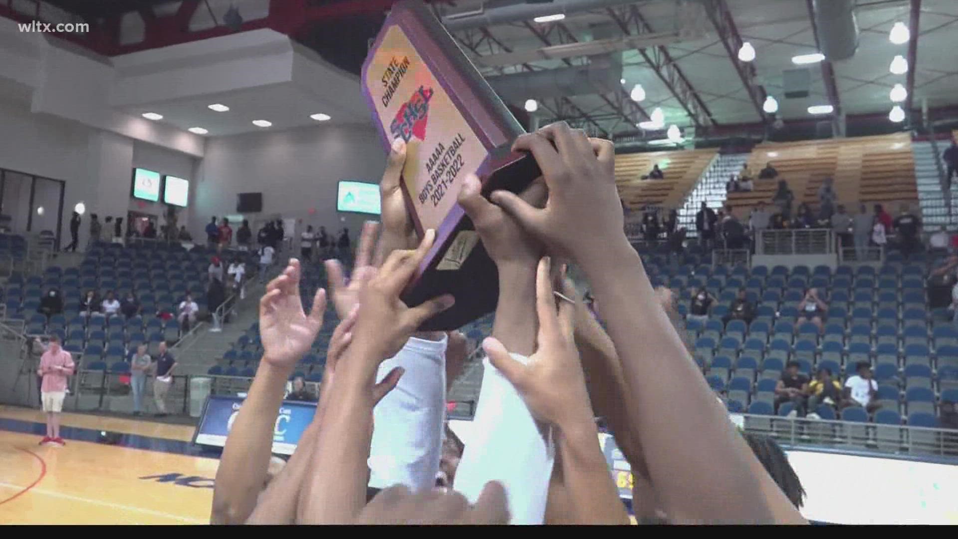 Ridge View defeats Fort Dorchester 65-57 to win the Class 5A state championship, the program's fourth state title in the last five seasons but the first in 5A.