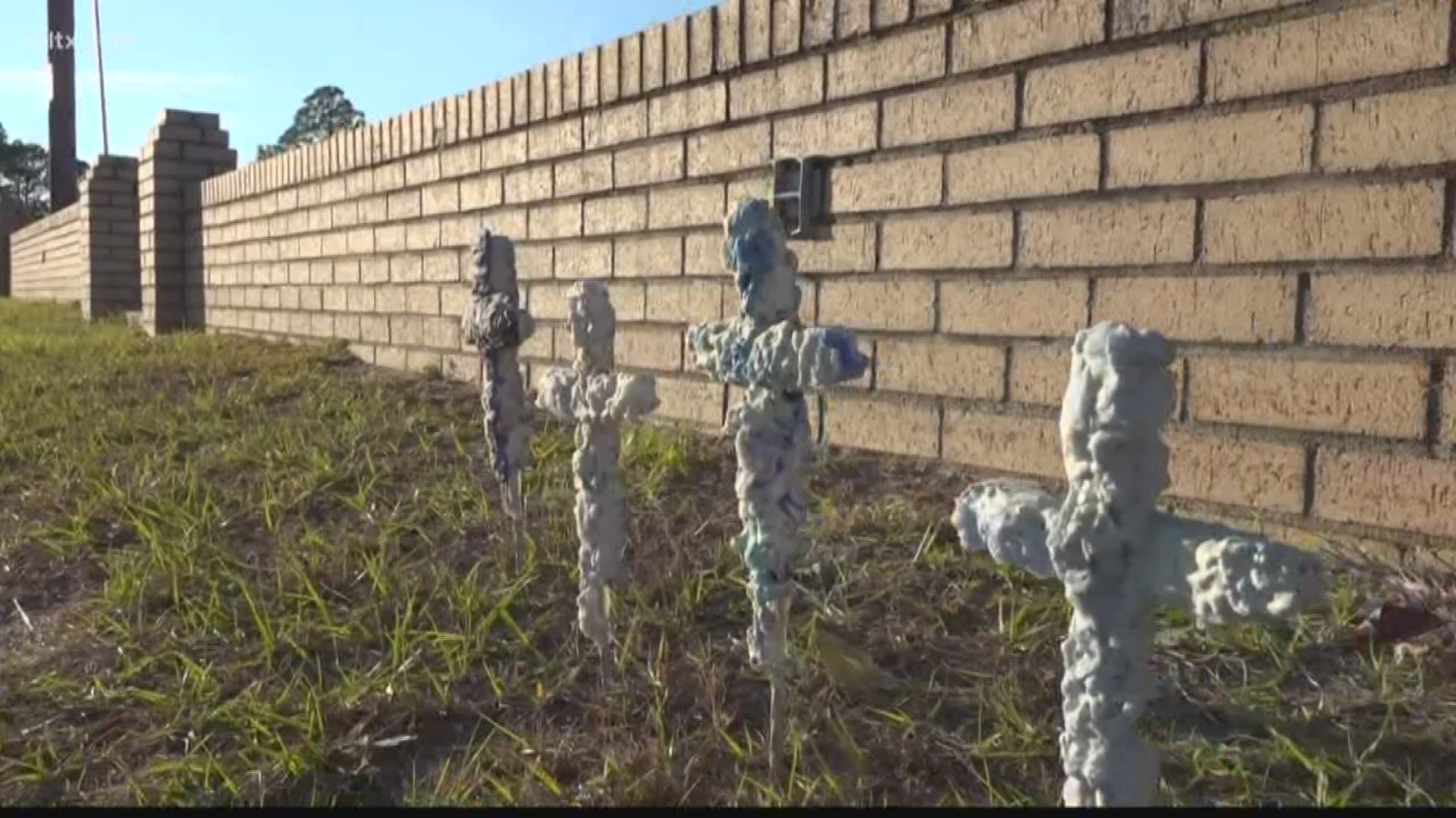 Over a hundred of the crosses will be placed in the St. David Lutheran Church cemetery on December 7th to honor veterans and first responders.