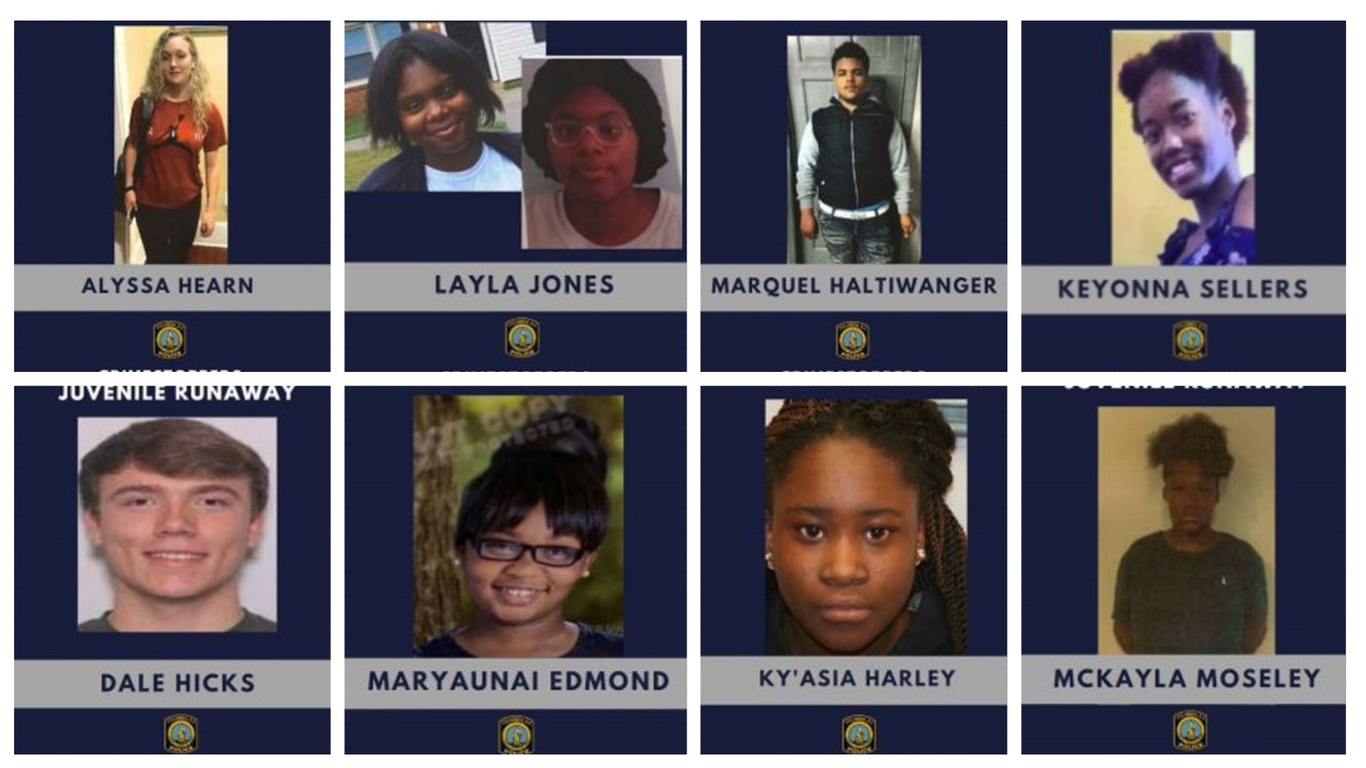 Eight runaway children still missing in Columbia, police say