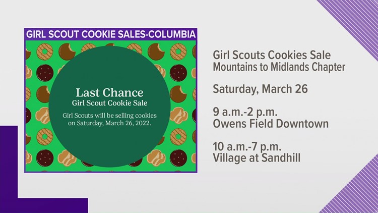Final weekend of Girl Scout cookie sales