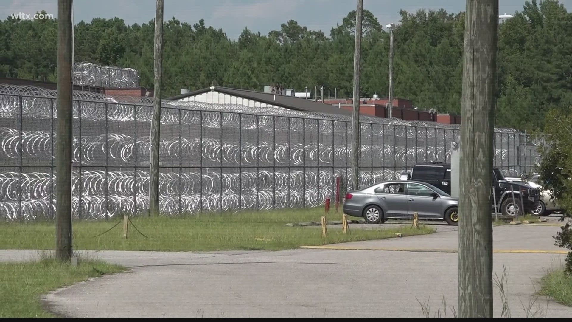 The 38-year-old escapee got out through a hole in the fence at the detention center.