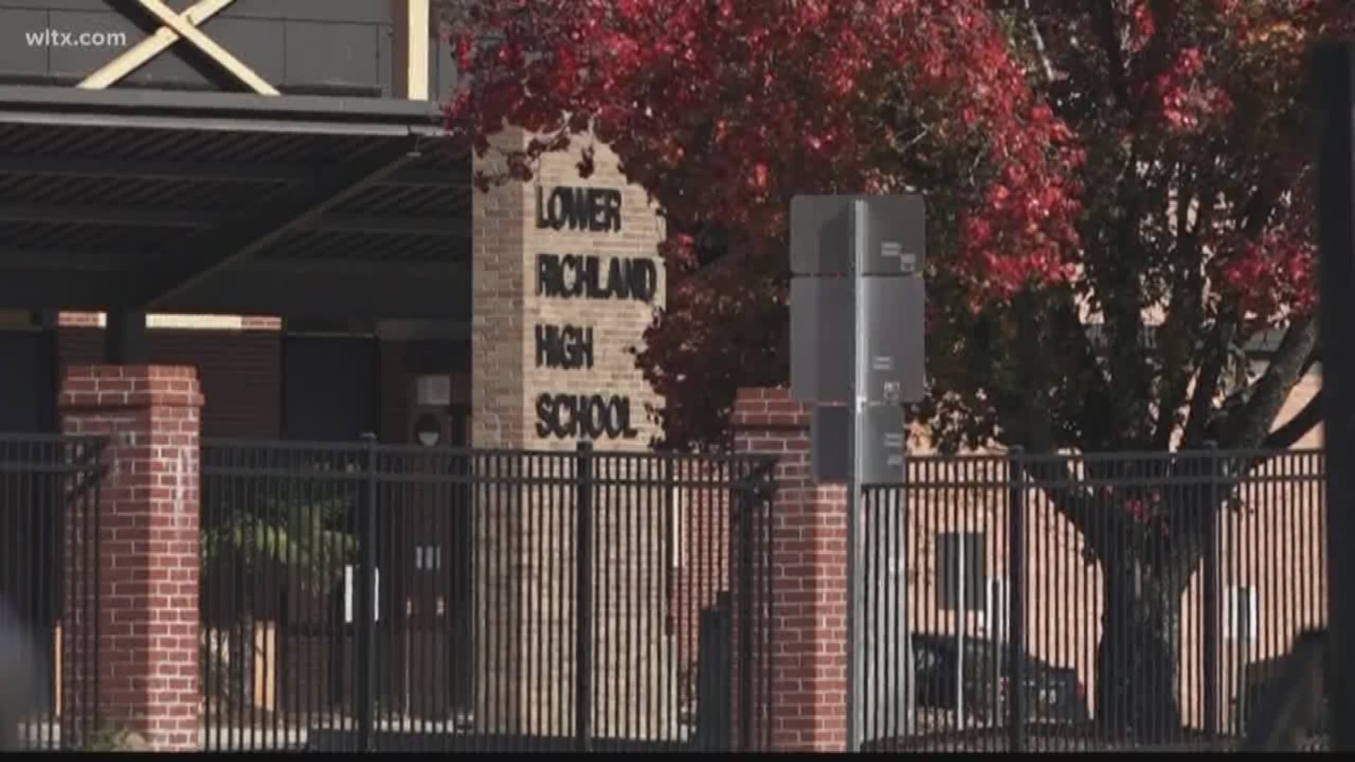 A Lower Richland High school student has been arrested after making threats of violence at the school on social media.