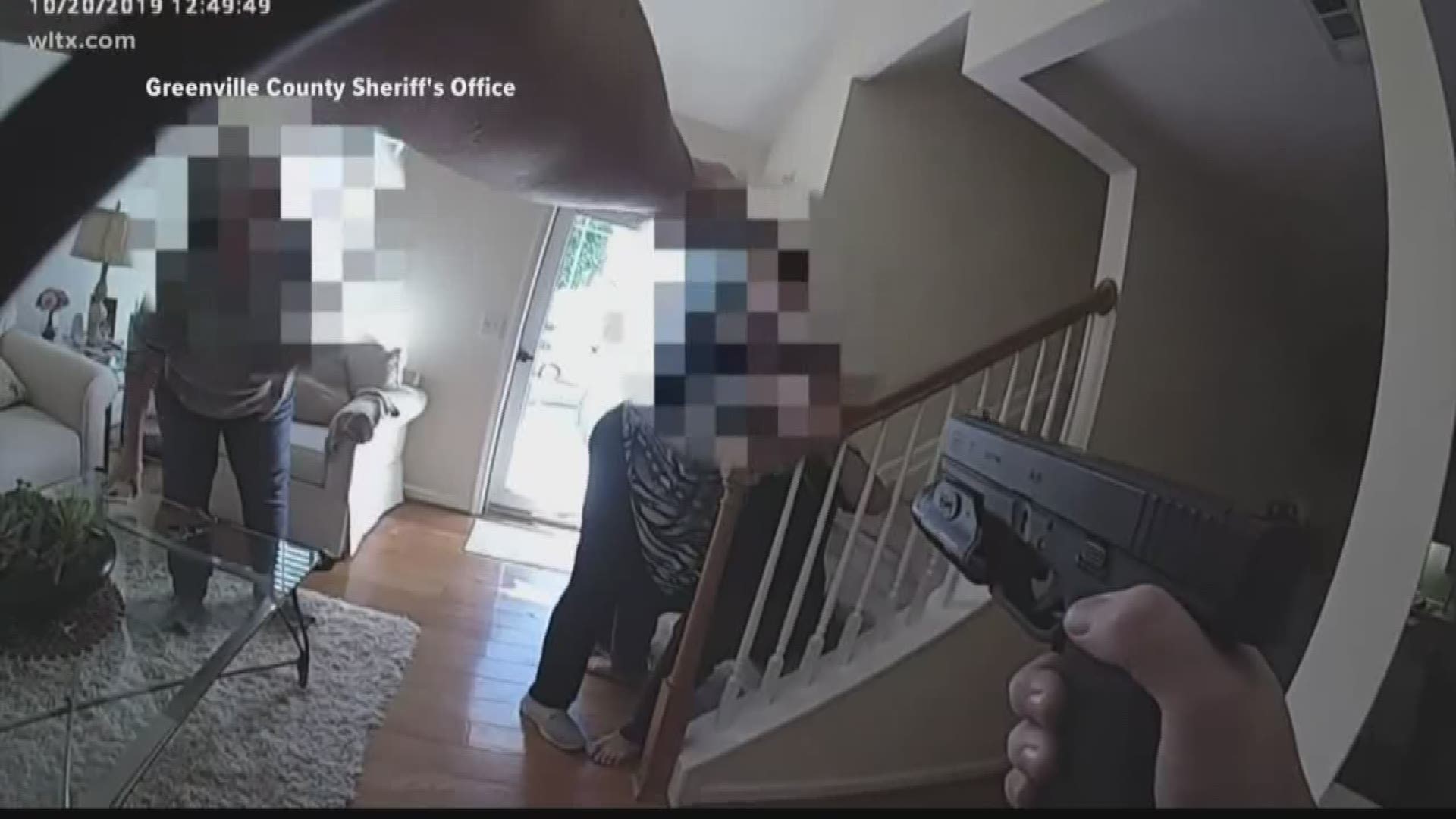 Body camera video shows the October 20th confrontation where a Greenville County deputy unintentionally shoots the mother of a suspect.