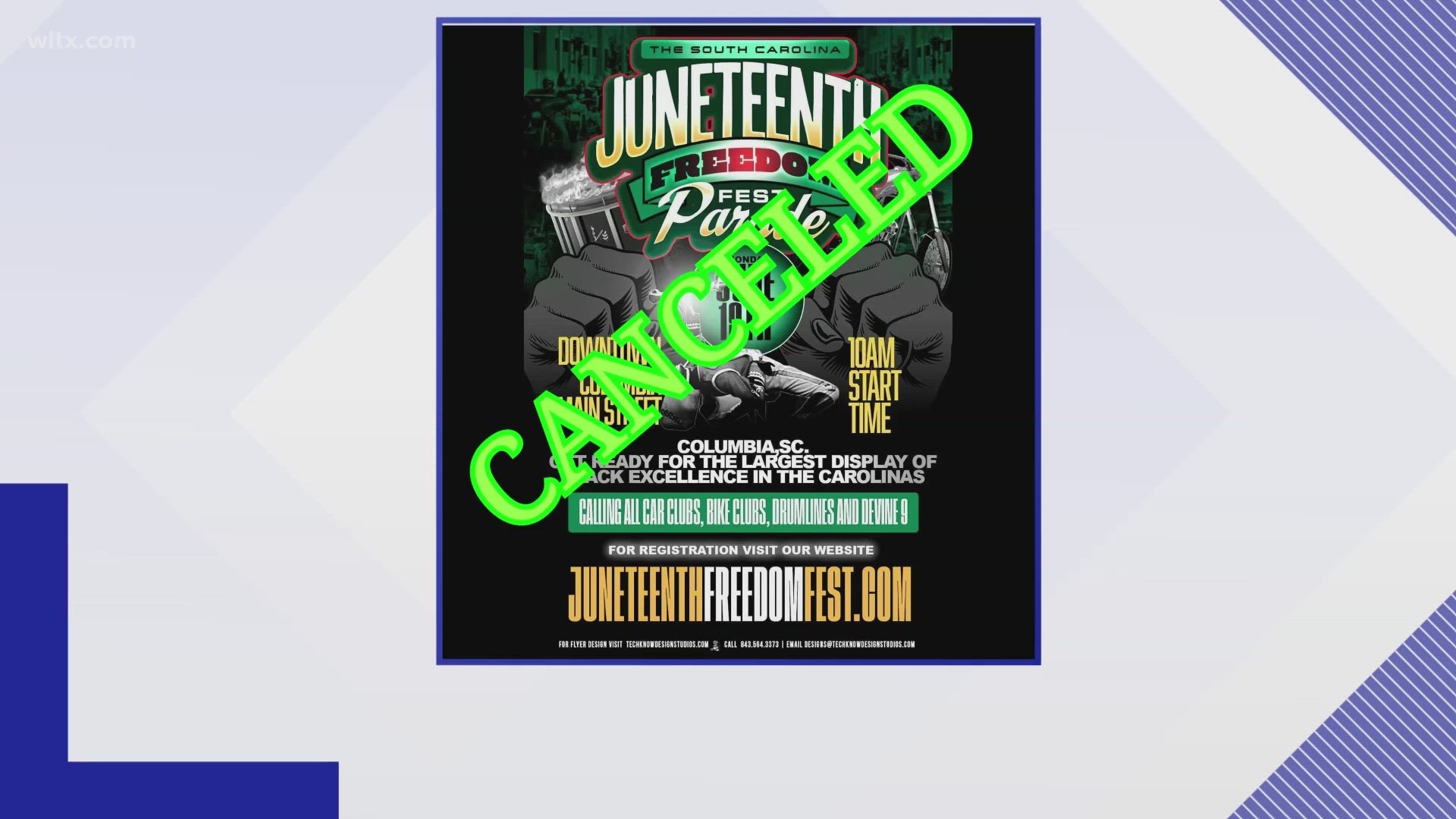 Inclement weather forces cancellation of Columbia's Juneteenth parade, but organizers urge residents to participate in other events.