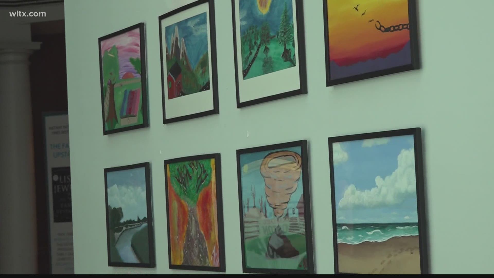 The art is crafted by the clients of Transitions a homeless shelter and will be on display at the Columbia airport