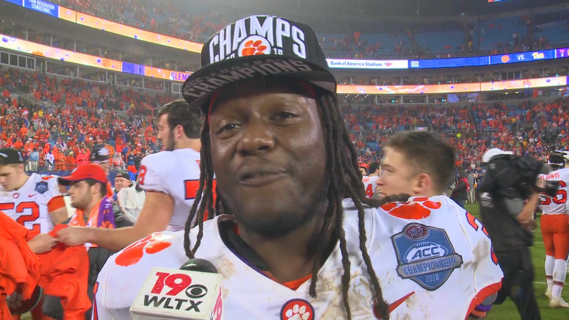 Clemson linebacker Jalen Williams from Blythewood and tight end Cannon Smith from Hammond talk about being a part of a 4th straight ACC championship.