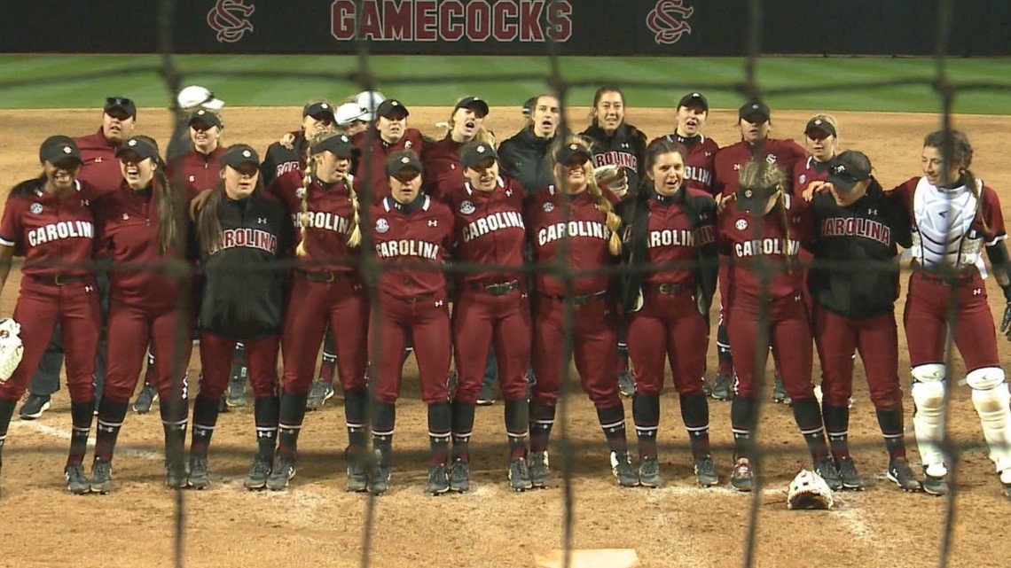 Gamecock softball wins a pair on opening day