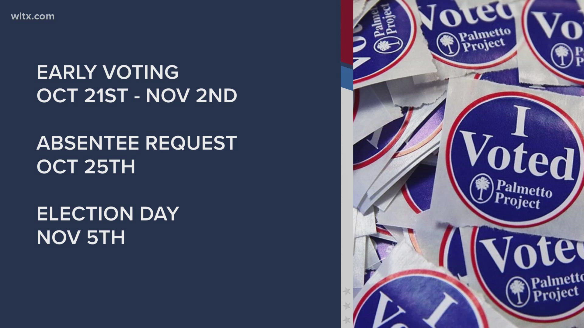 A reminder that you have until next Monday to be able to register to vote in the November general election.