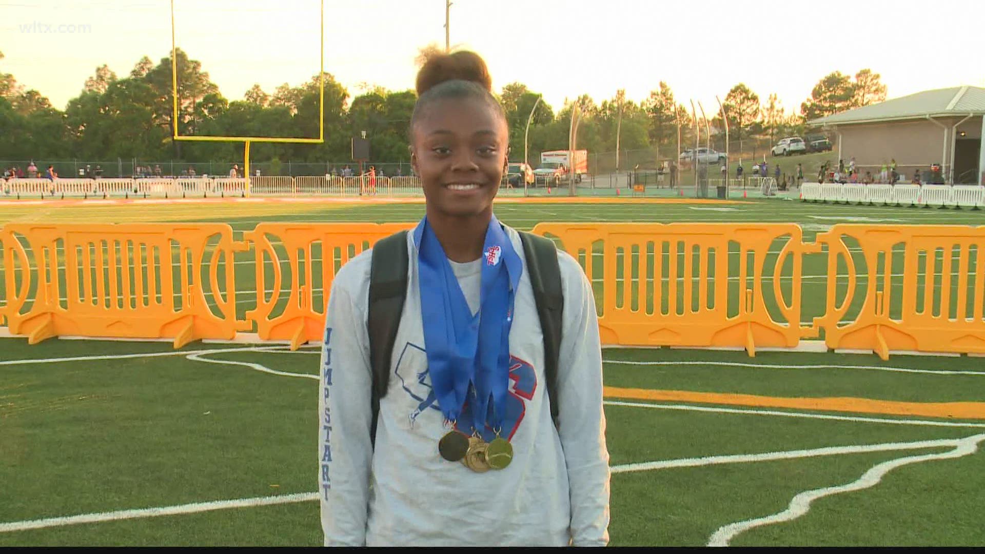 Former Airport track and field star Jayla Jamison is now a three-time Gatorade Player of the Year.