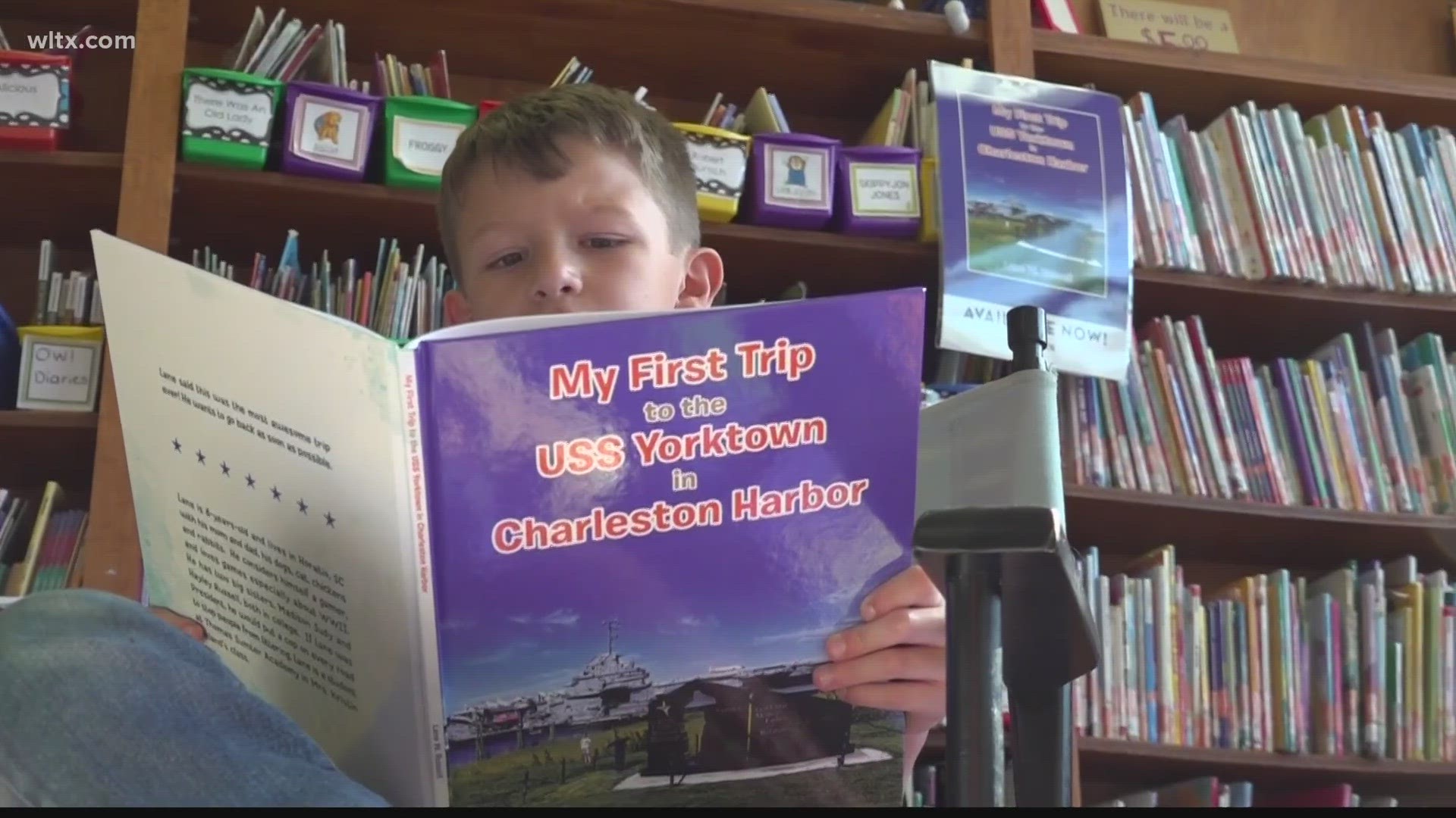 Lane Russell is a published author all because his grandparents took him on a trip to the USS Yorktown.
