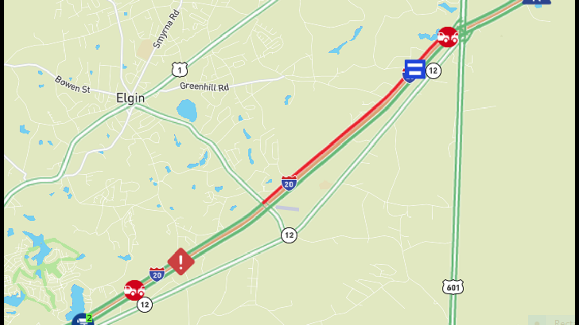Traffic moving again on I20 after early morning accident in Kershaw