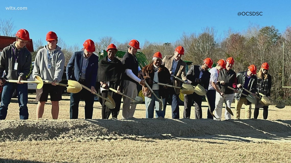 Branchville high school breaks ground on new field