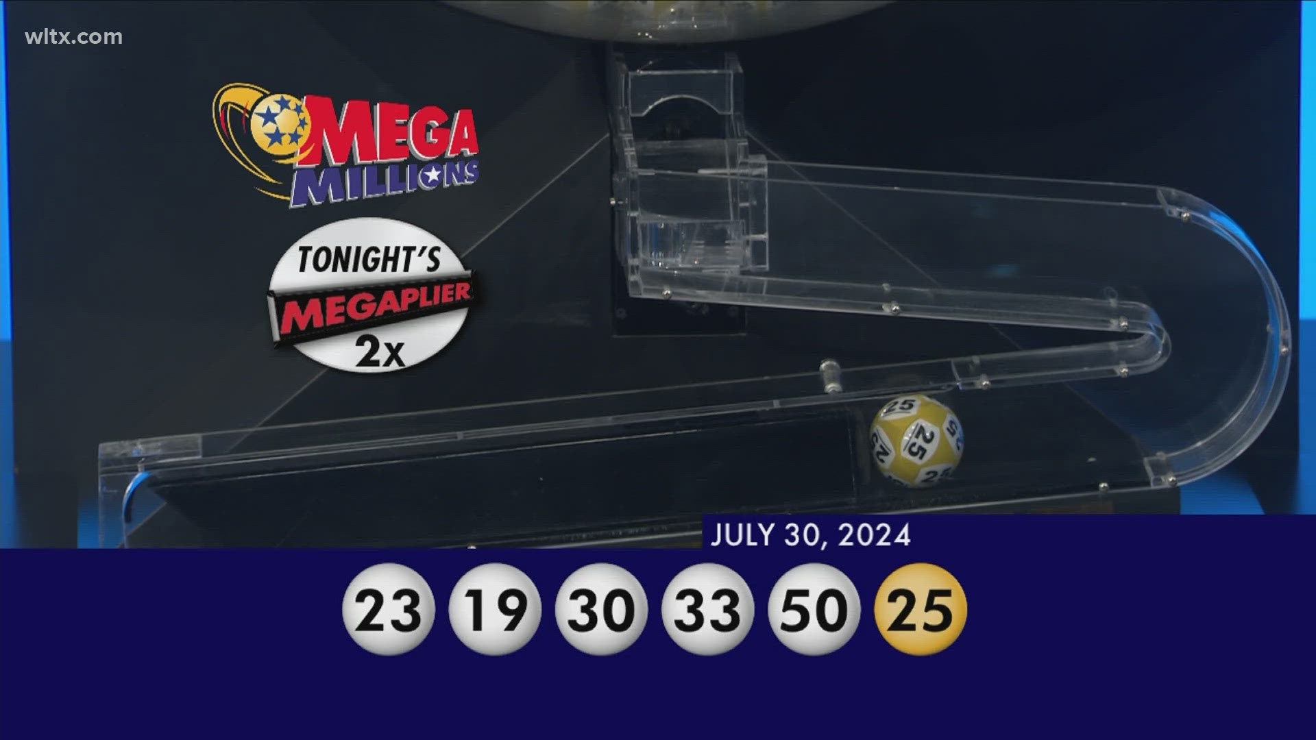 The winning MegaMillions numbers for July 29, 2024.