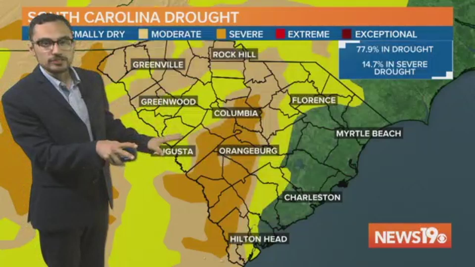 South Carolina's drought is growing as temperatures continue to soar.