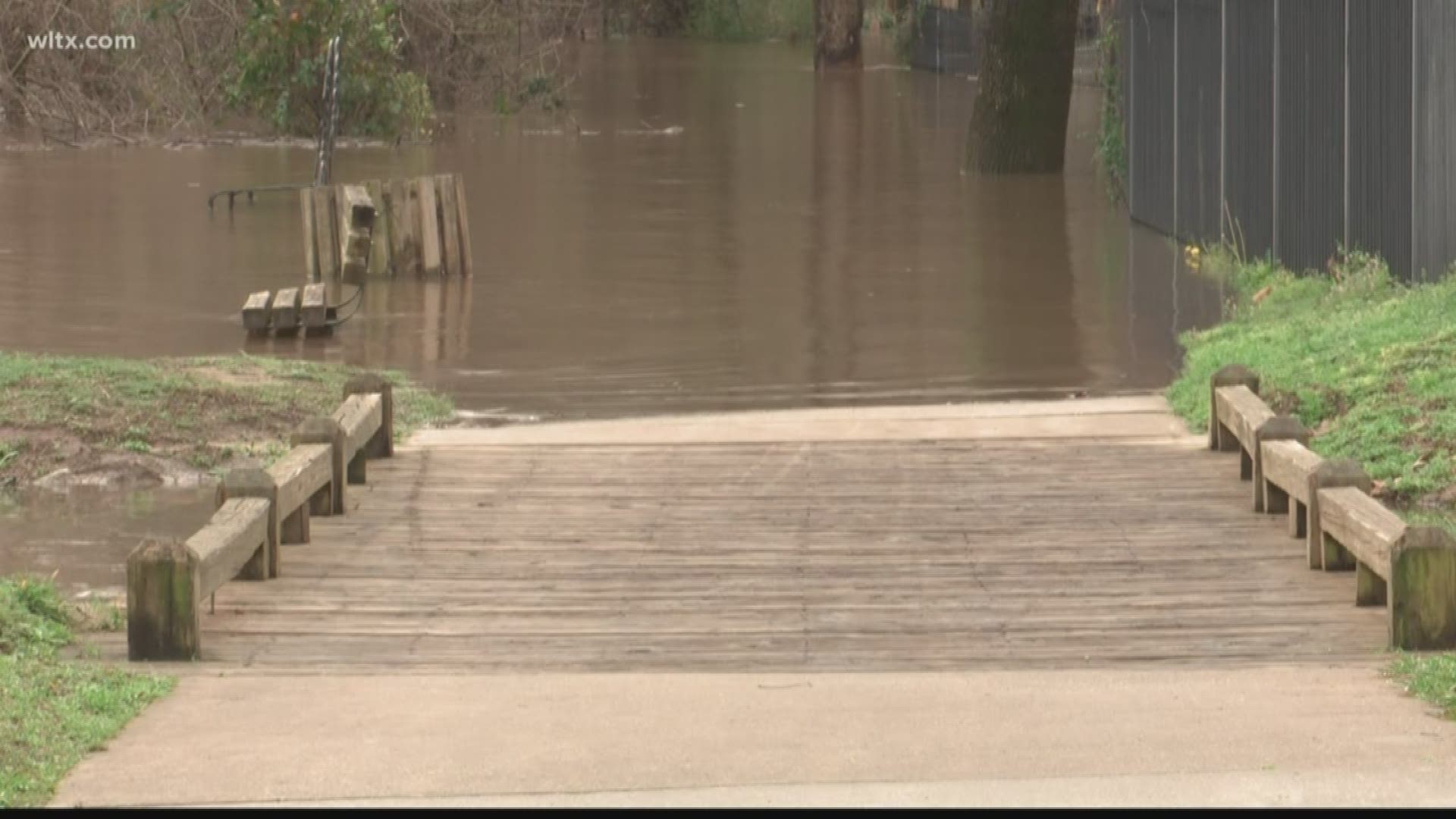 The recent high rainwaters means the Cayce Riverwalk will be closed for a few days.