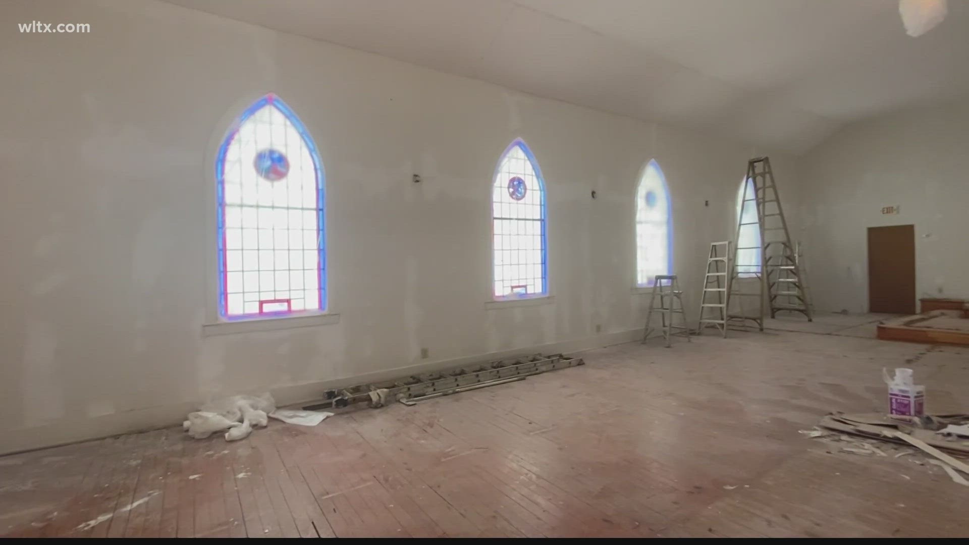 The church had a hole in the ceiling and cracks in the wall. Now, it's getting much needed repairs.