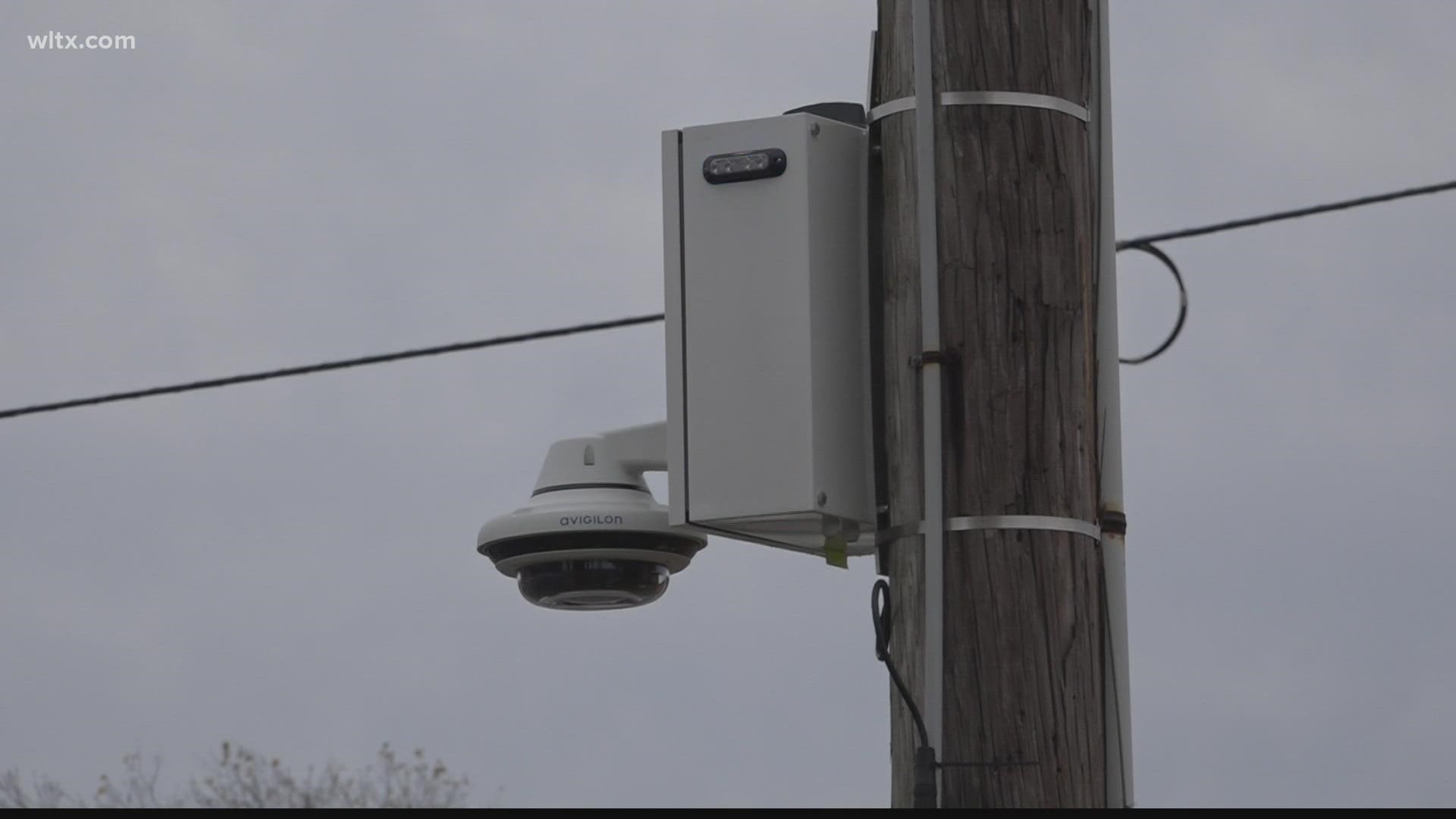 You will start to see more of these upgraded cameras sticking out around Columbia and Richland county with these blue lights at the top.