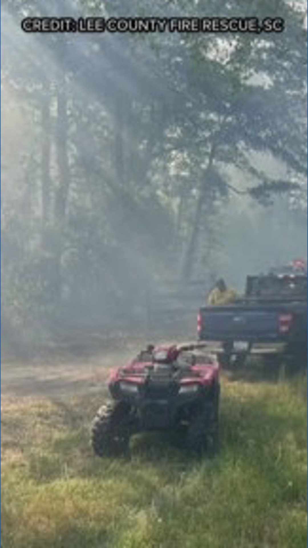 250 acre woods fire in Rembert | wltx.com