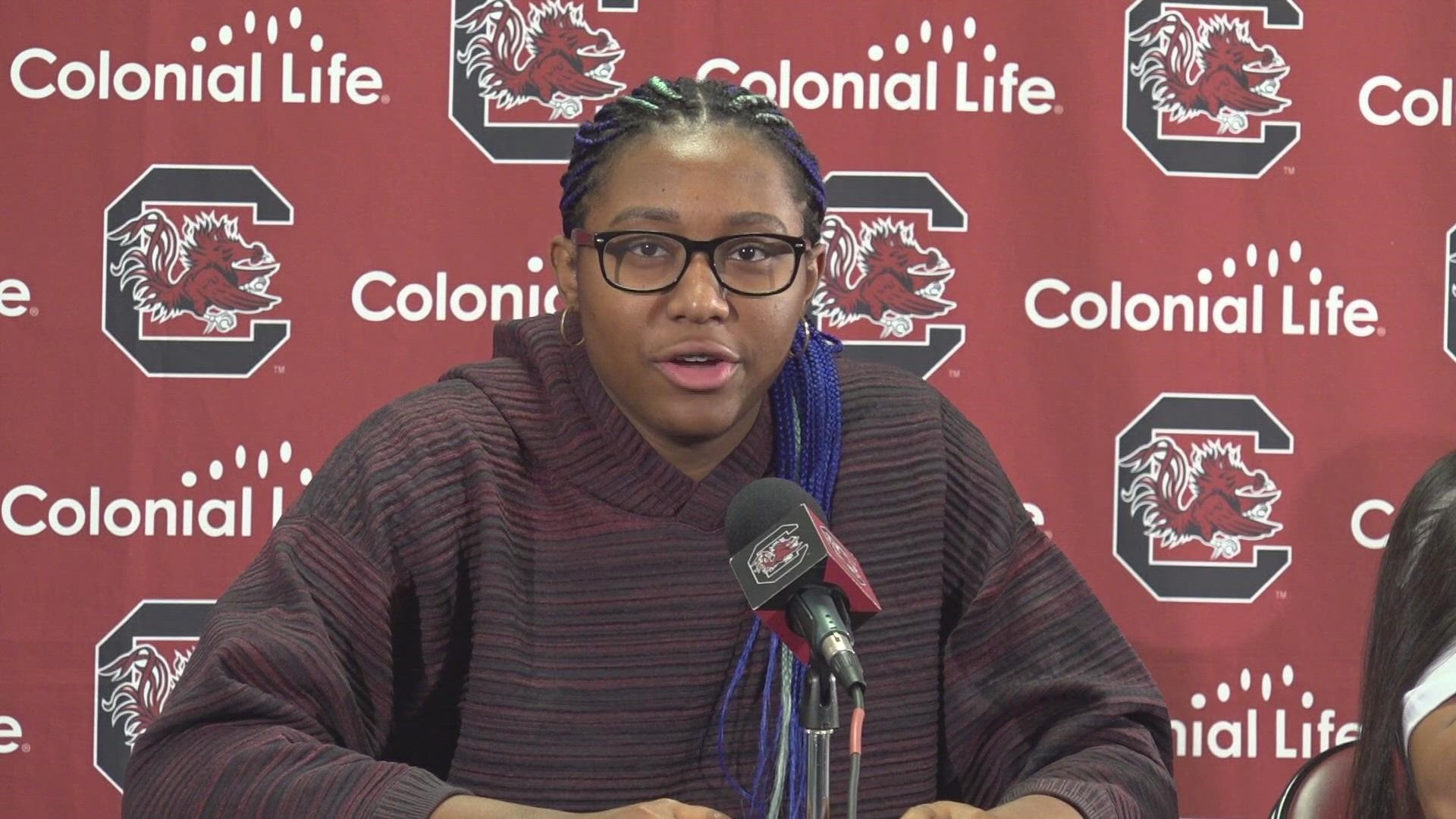 Aliyah Boston, Dawn Staley, and Sheila Foster reflect on Boston breaking Foster's all-time double-double record.