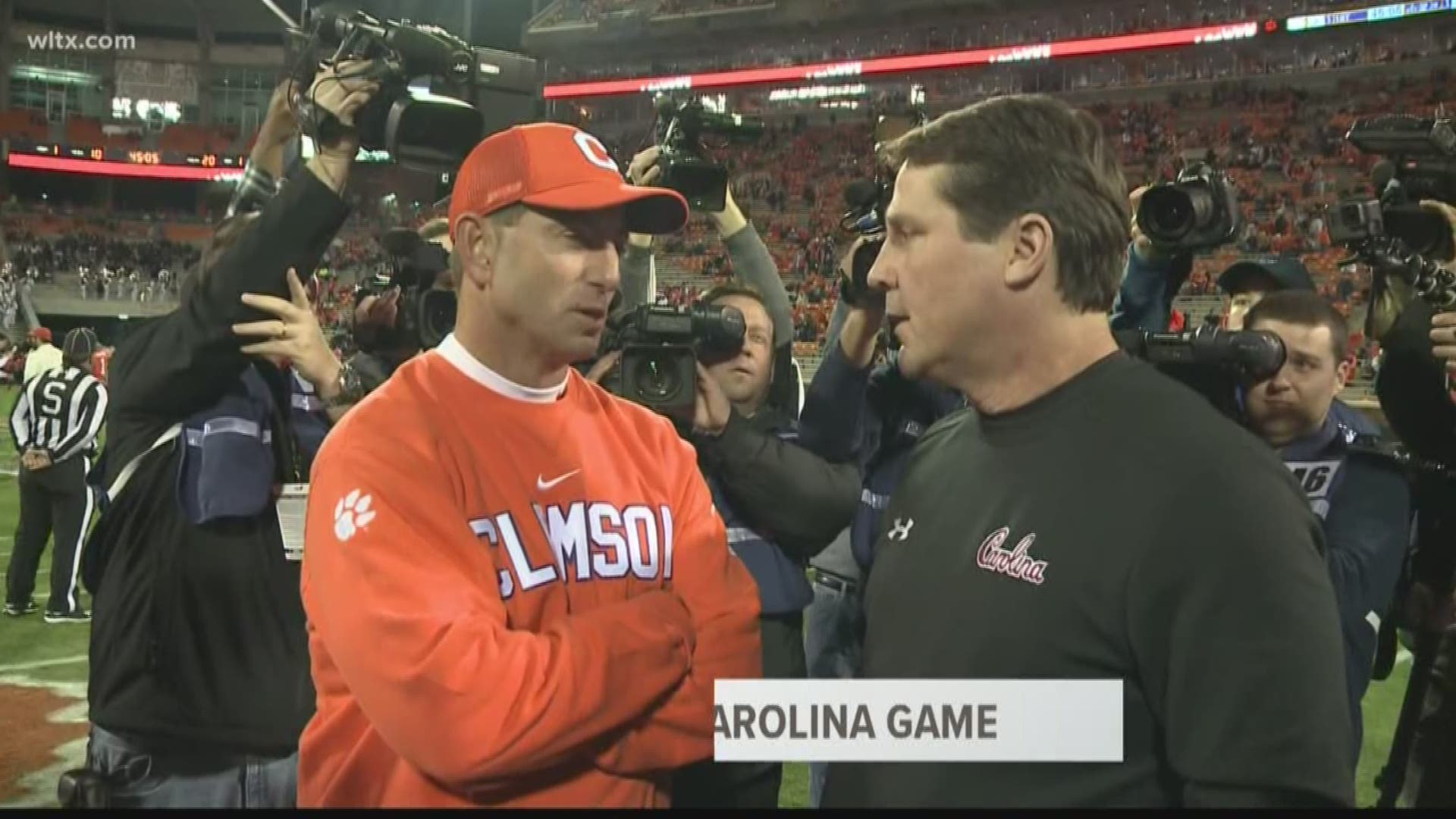 Kick time for the annual Palmetto State showdown between the South Carolina Gamecocks and Clemson Tigers has been set.