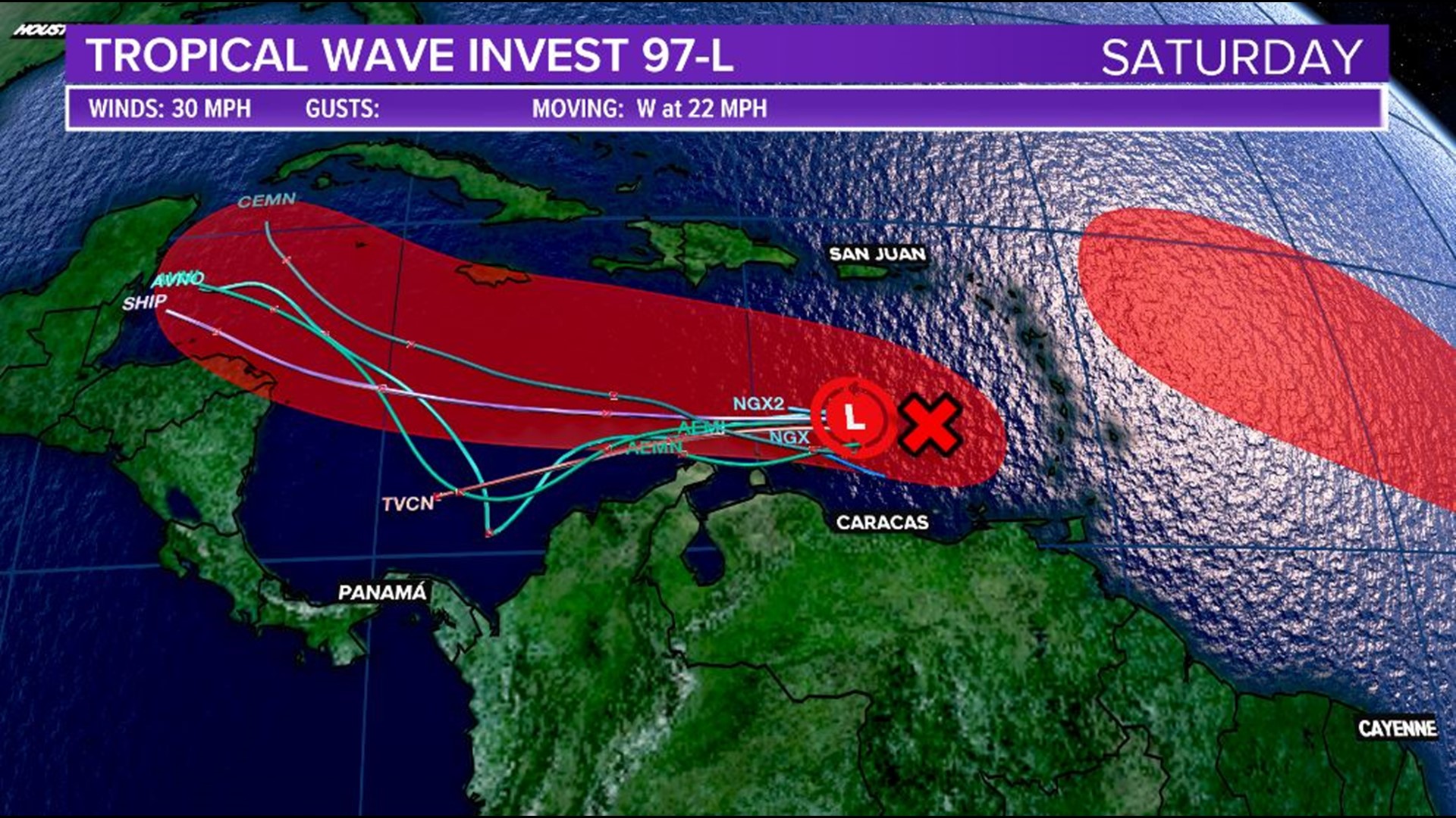 Two tropical disturbances being monitored in the Atlantic