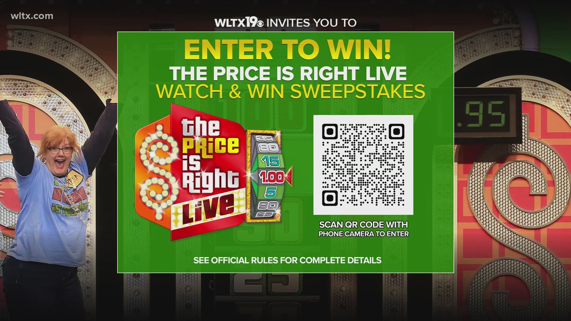 You can win tickets to the Price is Right.