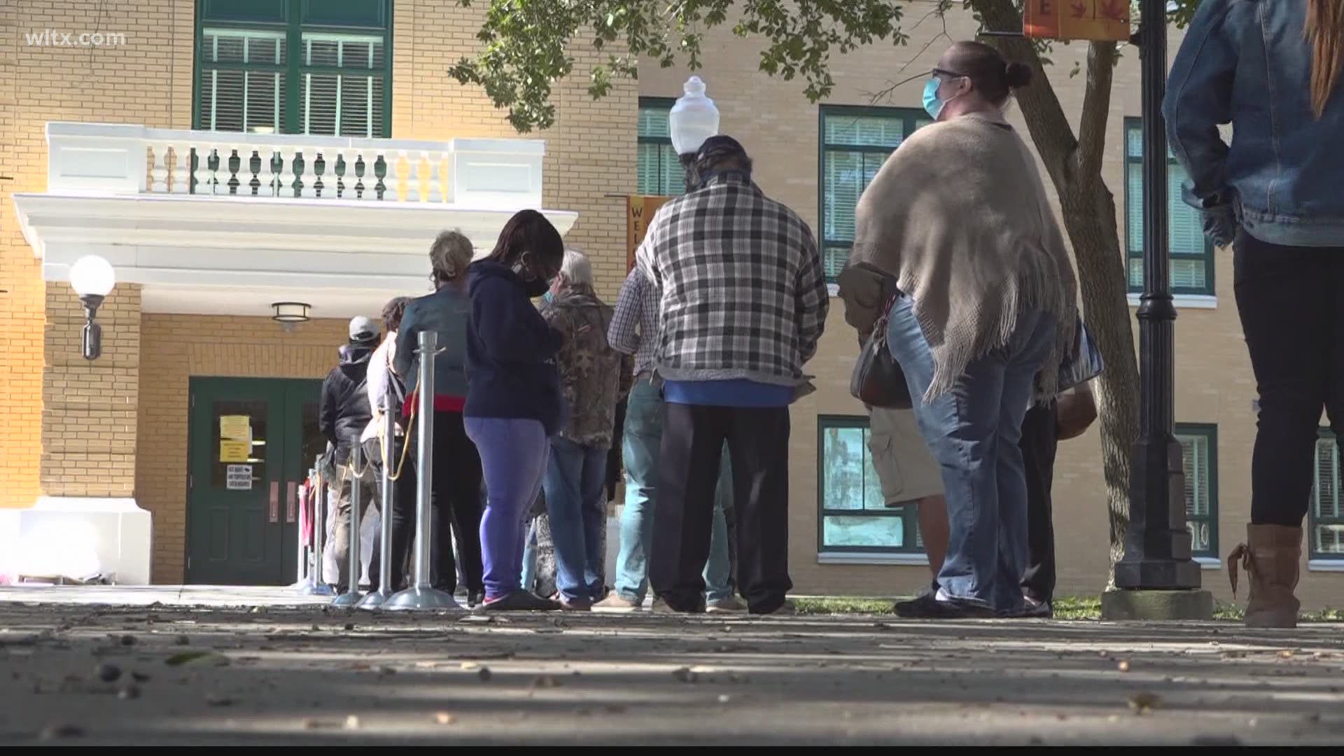 Long lines did not deter voters in Sumter county.  More than 31,000 voters have already cast their ballot in Sumter county.