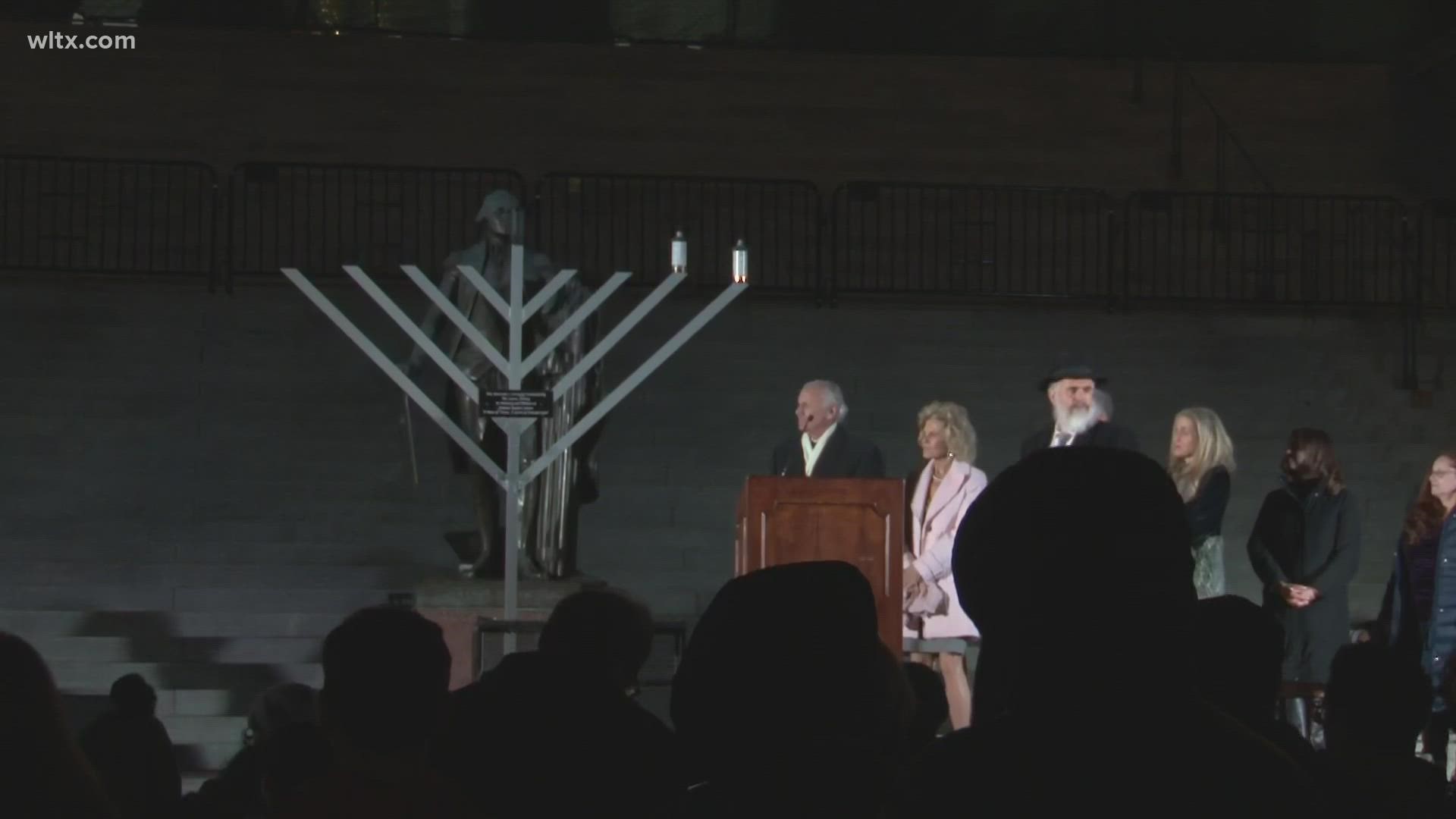 Columbia hosted it's 16th annual Menorah lighting at the State House.