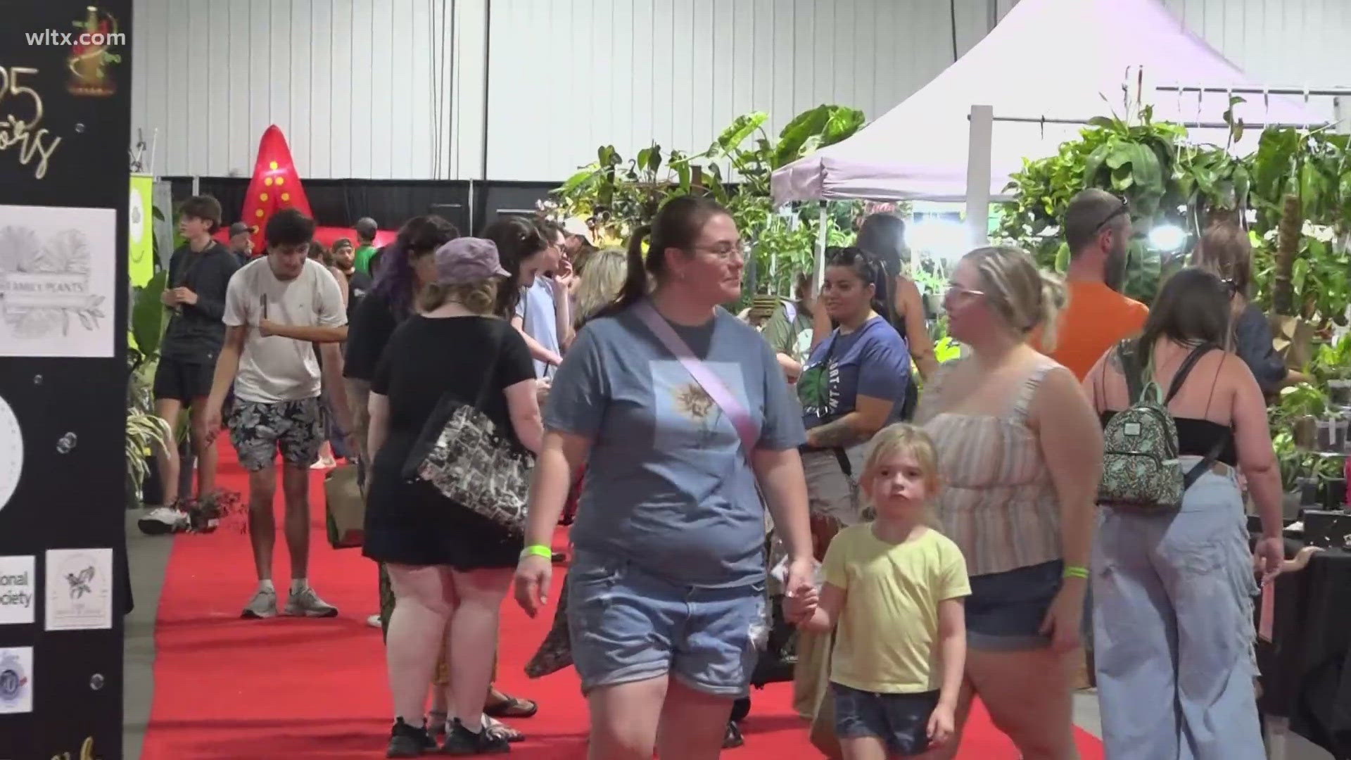Hundreds visited the Columbia event featuring exotic plants, handmade art, and community connections.
