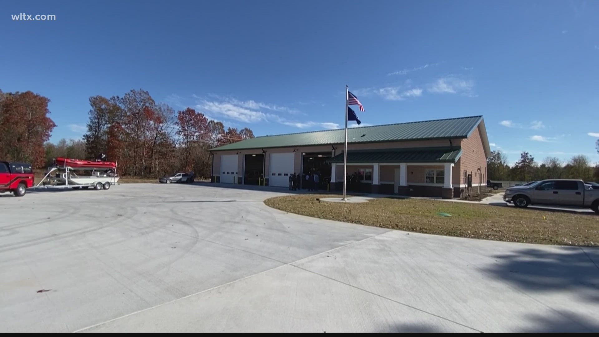 The fire station is the first of it's kind in the county made to accommodate 24/7 staffing.