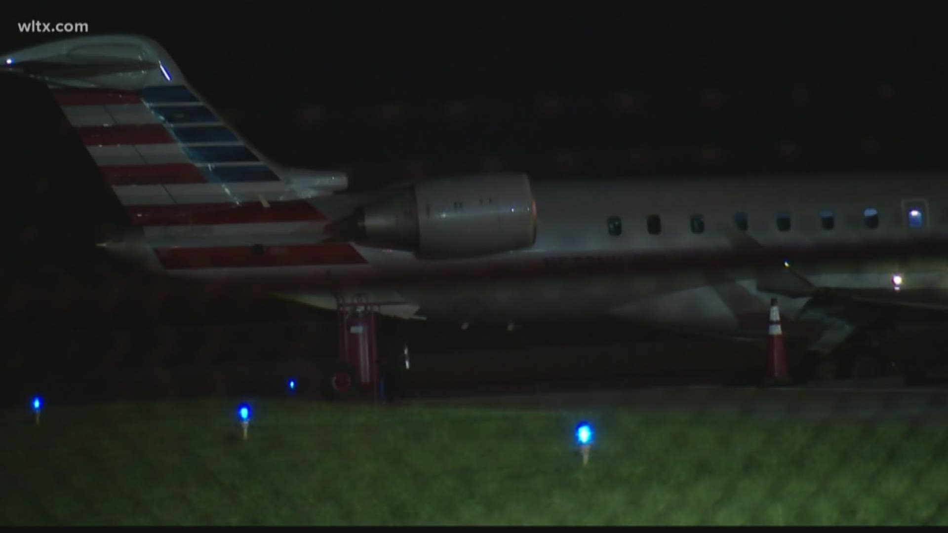 Plane makes emergency landing at GSP Airport.