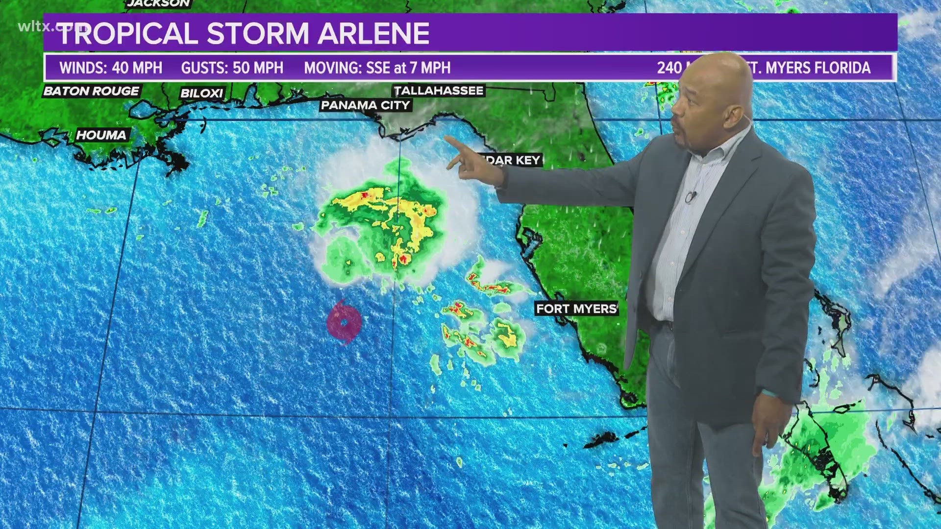 Tropical Storm Arlene latest track, spaghetti models