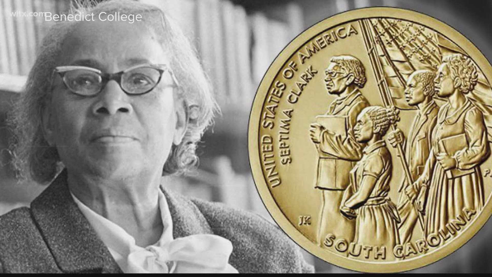A coin has been made to honor South Carolina's Septima Clark an activist during the Civil Rights.