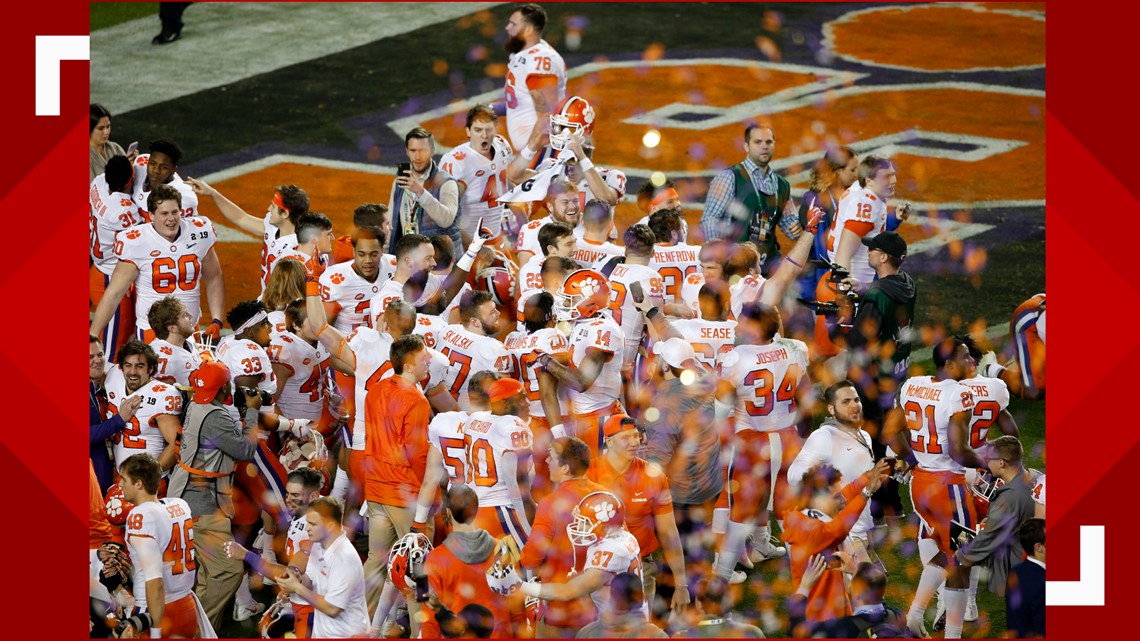 Clemson Tigers Return Home To Happy Fans On Campus Wltxcom