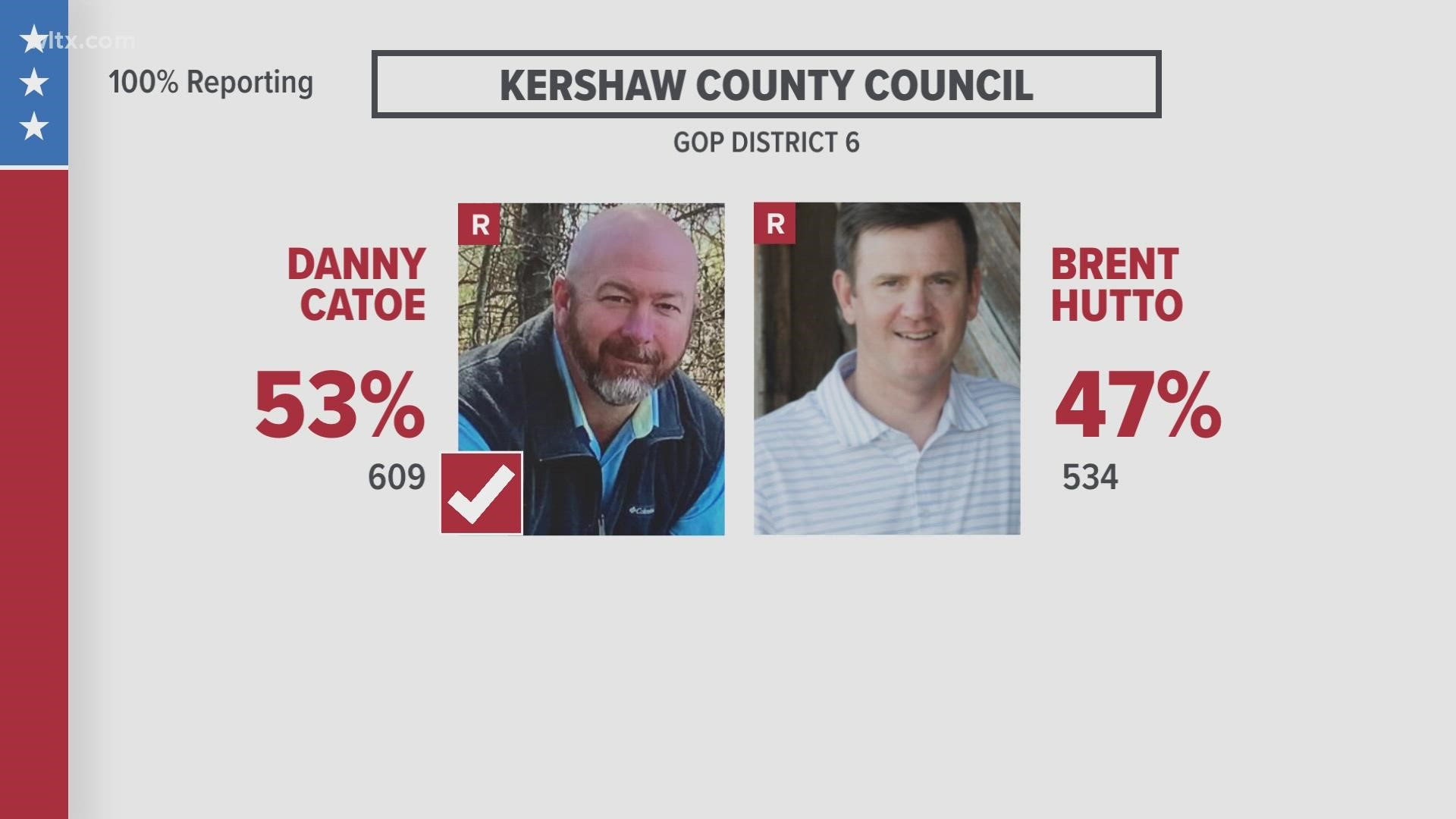 The Republican Kershaw District 5 race and the Kershaw Council 6 race.