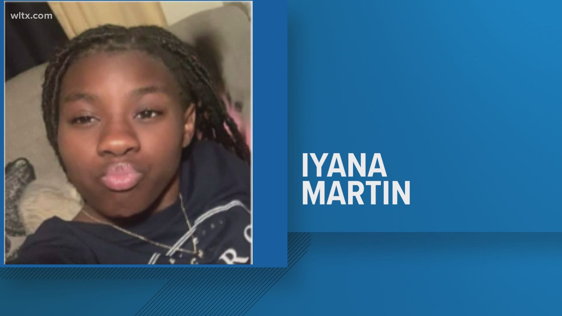 Iyana Martin, 12, ran away from home Friday night from the Bradd street area in Sumter.