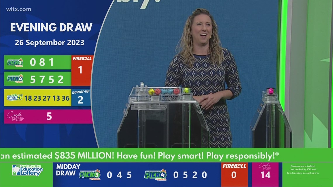 Evening SC lottery winning numbers for September 26, 2023 | wltx.com