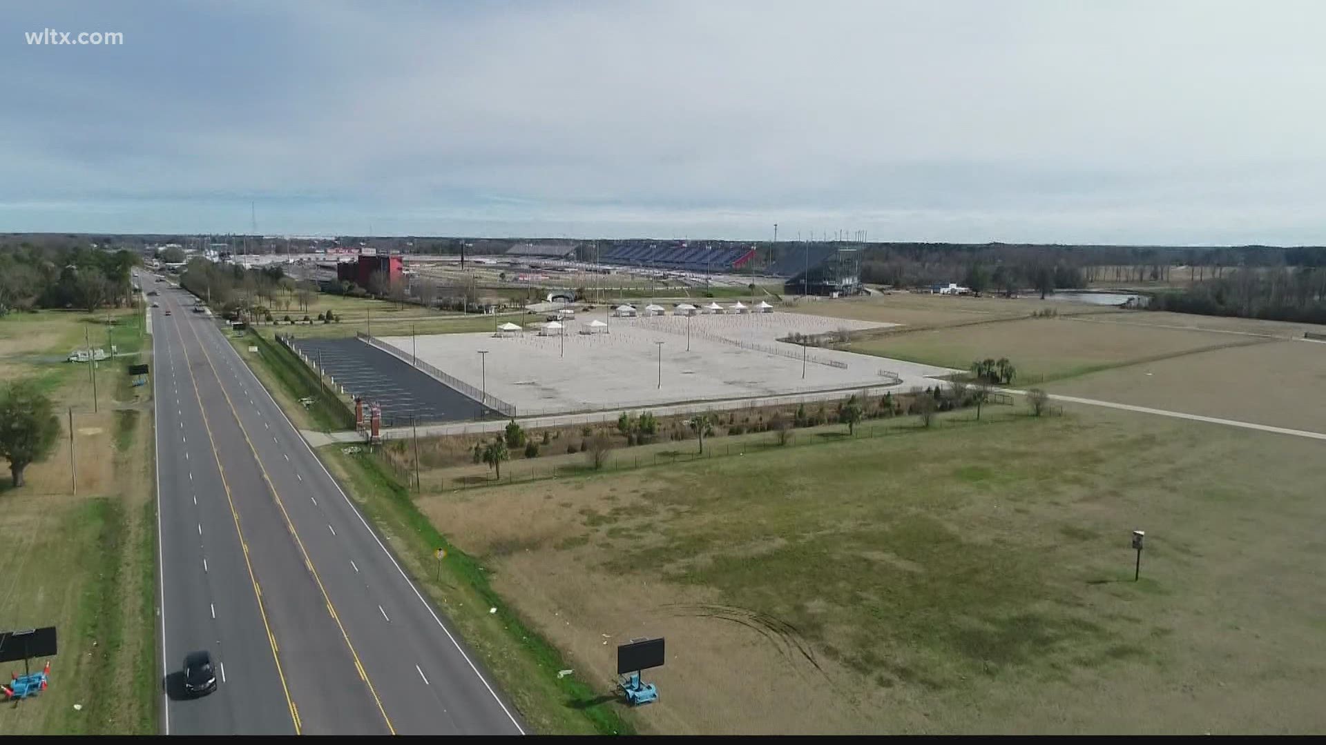 A mass vaccination site at the Darlington Raceway this weekend is already full.