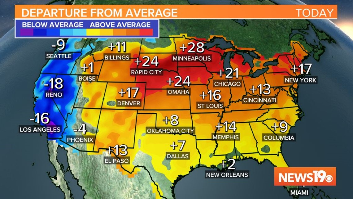 Above normal temperatures continue this weekend | wltx.com