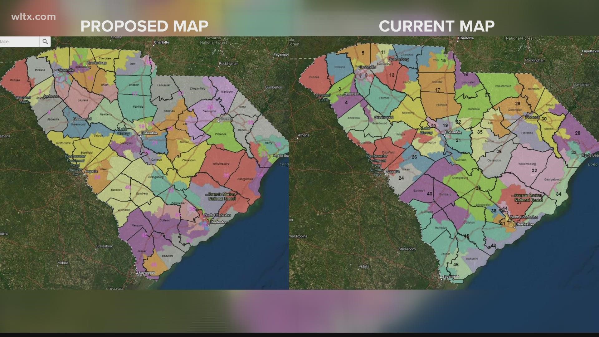 The plan mirrors the population shifts seen across the state and would make some major changes here in the Midlands.