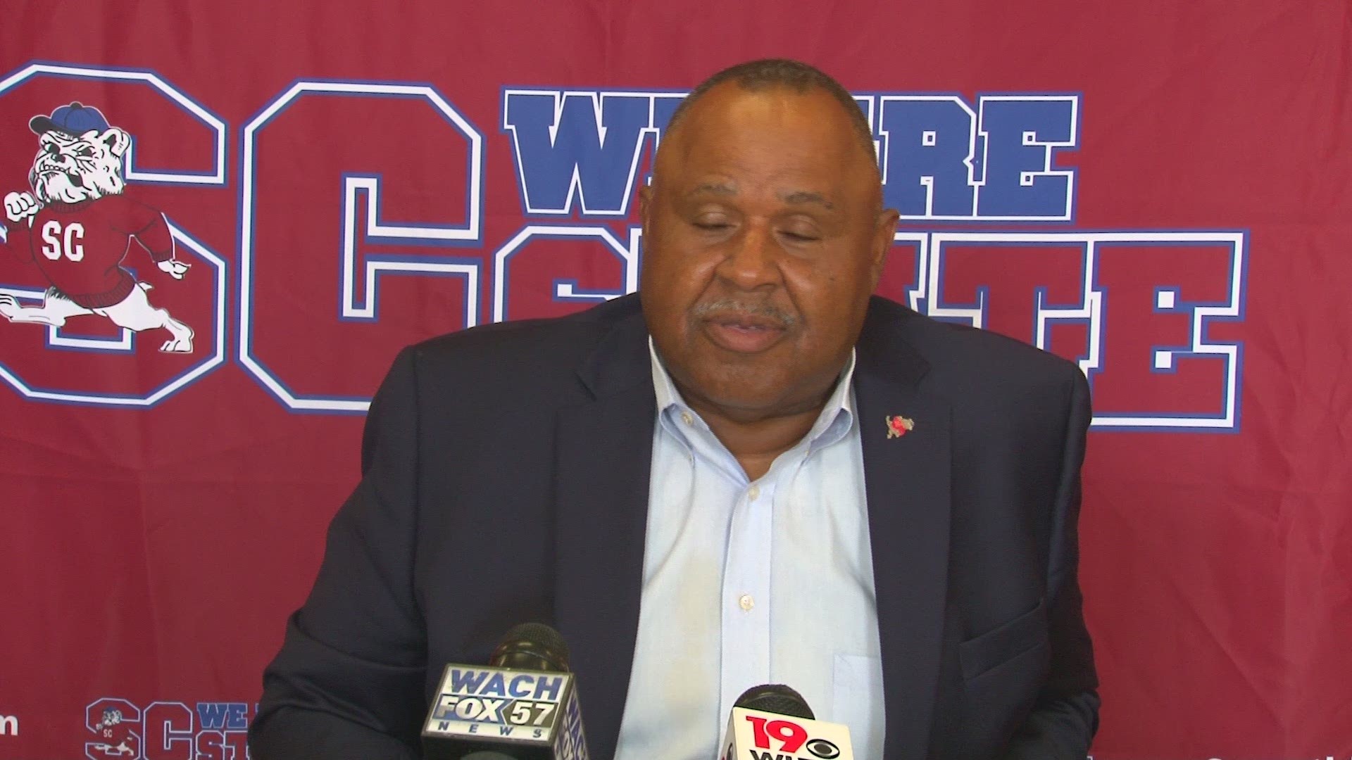 The SC State Bulldogs are scheduled to play North Carolina Central this Saturday for their first home game of the year but that could be threatened by Hurricane Florence. Head Coach Buddy Pough details what the Bulldogs will do if Florence impacts the gam