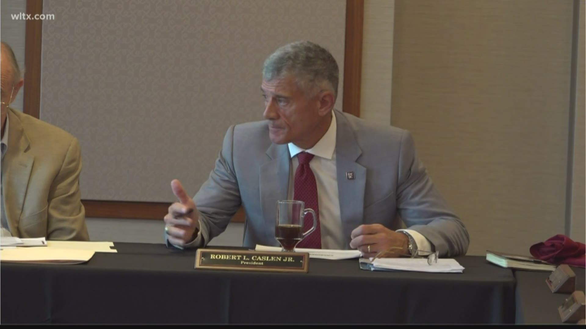 USC president Robert Caslen talks about Muschamp