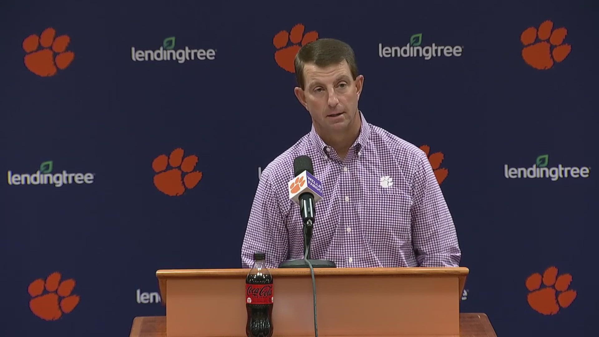 Dabo Swinney and Shane Beamer go in depth abou their relationship and Dabo even goes so far as to mention how Shane's son once wore orange.