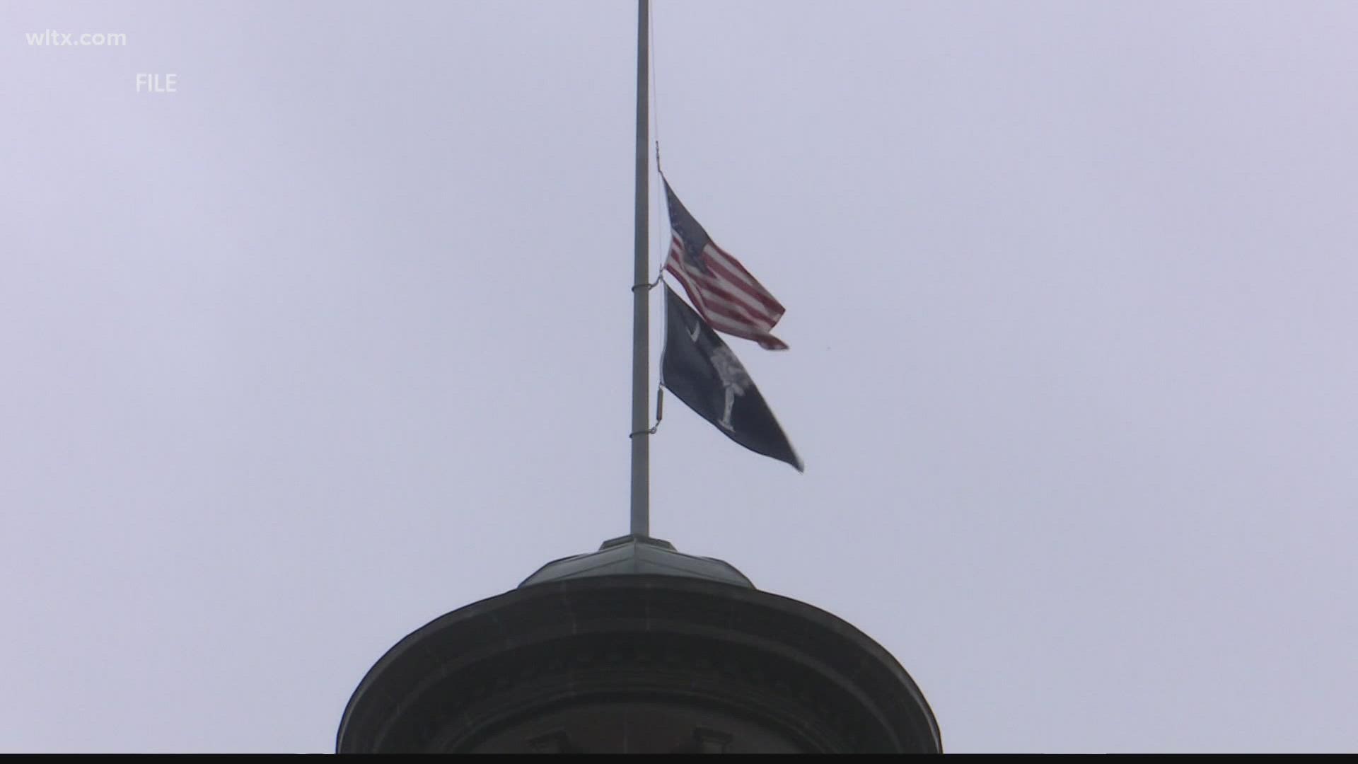 Governor McMaster is ordering flags on state buildings to be flown at half staff today in observance of National Pearl Harbor Remembrance Day.