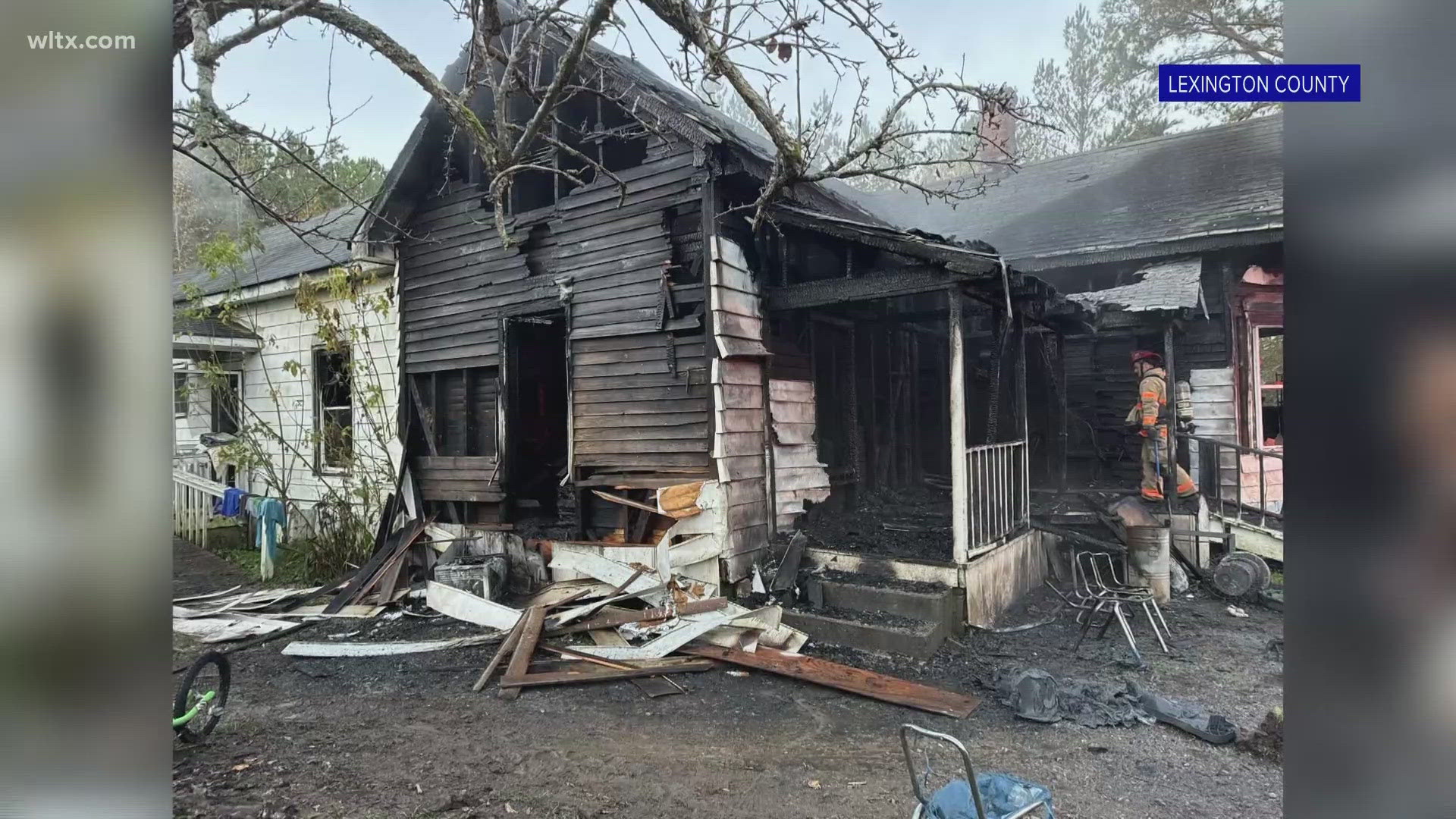 A house fire in Little Mountain displaced 8 people and killed 4 pets, according to officials.