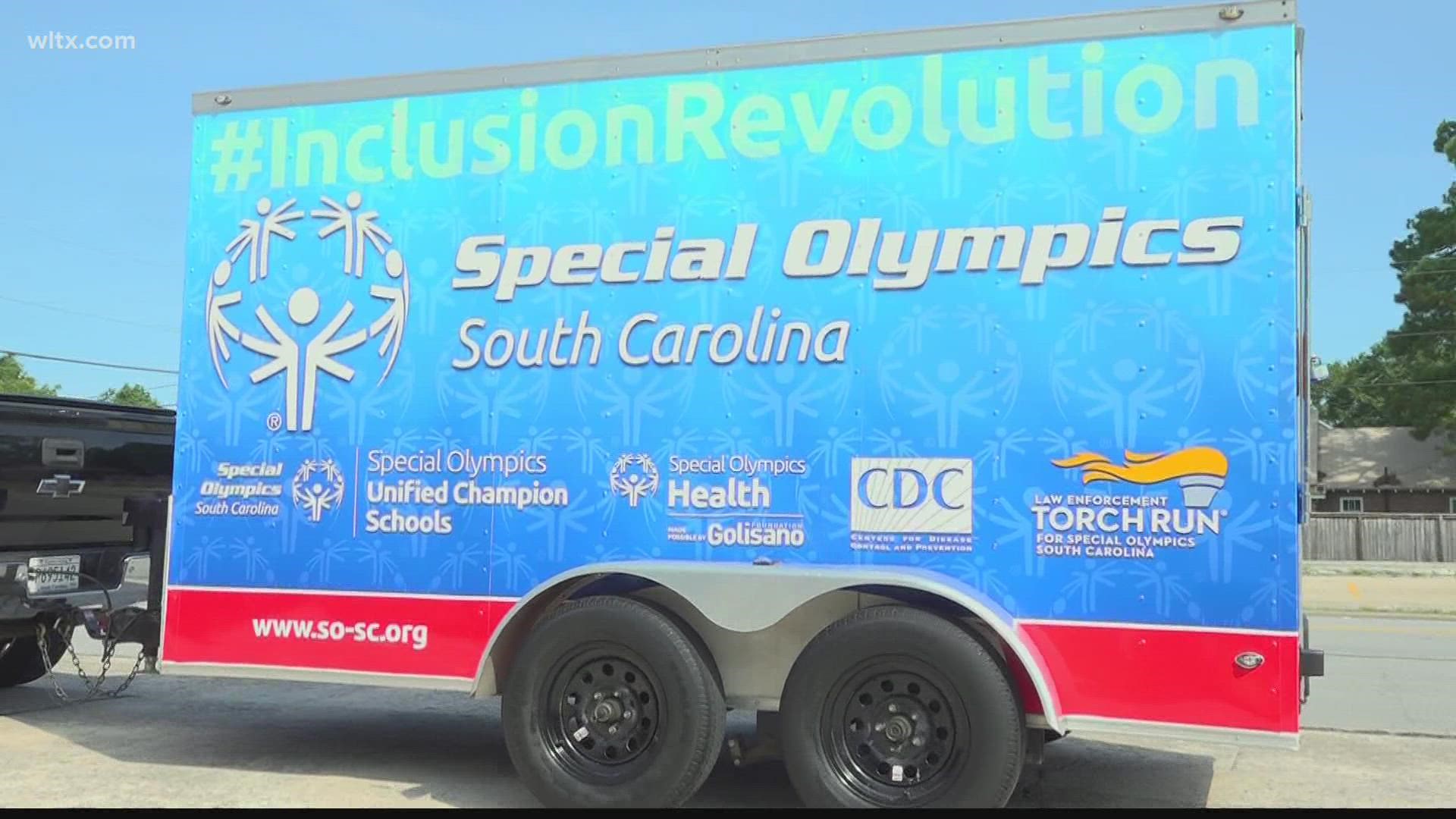 The trailer will allow the Special Olympics to take their equipment to different places in the state.